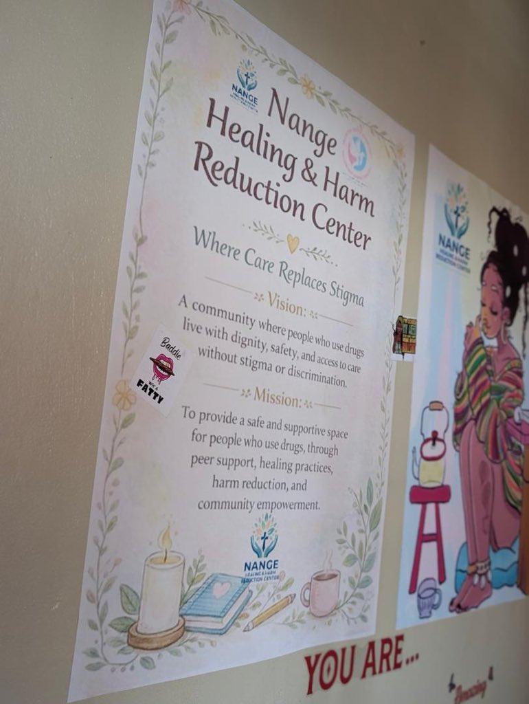 TAYCOFUg's tweet photo. We officially launched Nange Healing and Harm Reduction a community healing space supporting trans and gender diverse people people who use drugs and survivors of all kinds of abuse through psychosocial support, harm reduction, wellness, and safe healing space . https://t.co/lrhAij2OxJ