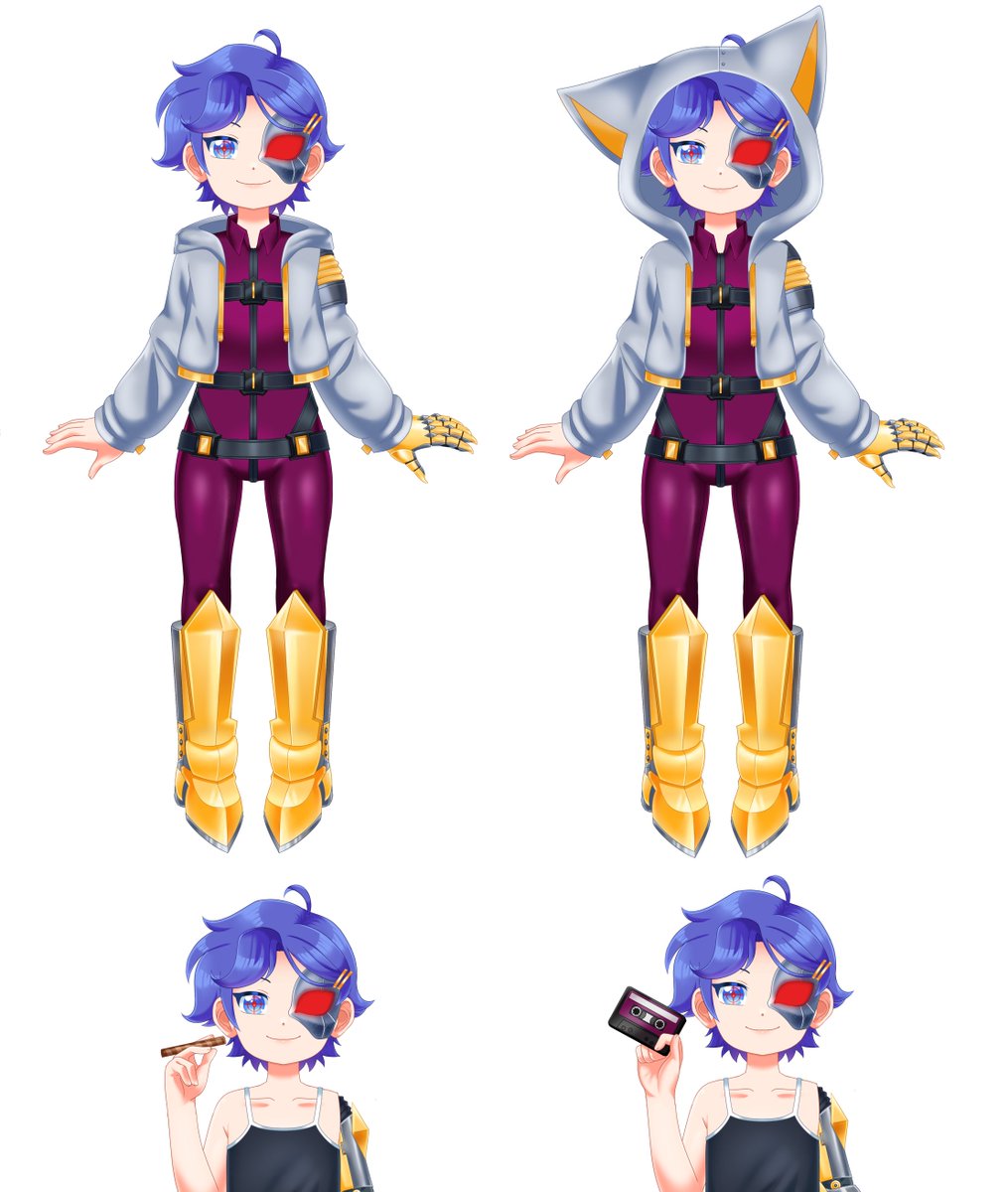 PICyborg's tweet photo. @ChonkyLotus howdy i am P.I.C your Pilot Issued Cyborg a soon to be Vtuber. https://t.co/tAs6NXN6VF