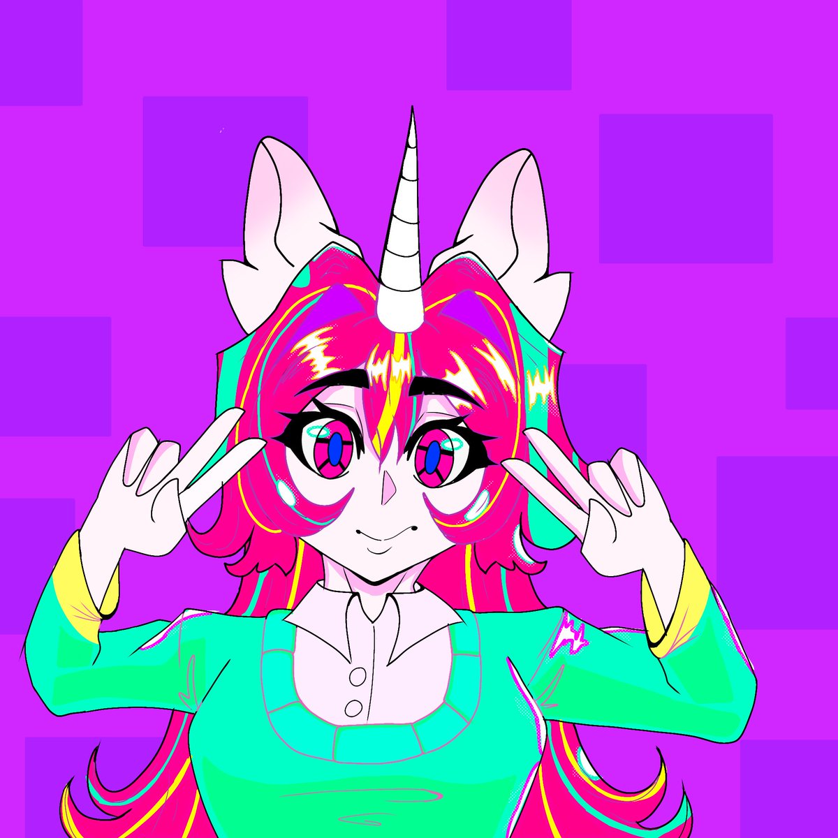 GozoArts's tweet photo. I tried experimenting with a #HyperCore artsyle!! And decided to do it as @pipsqueak_and , I hope it turned out alright 🖤✨
#DigitalArt #AnimeArt #OC #ArtTwt #ArtMoots #FanArt #Unicorn https://t.co/FBZlXaHo3C