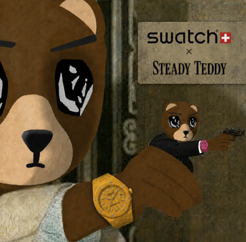 The_myspace_tom's tweet photo. Swatch
         x
Steady Teddy  

A watch built to last no matter your IQ. https://t.co/W2nBTNNTOJ