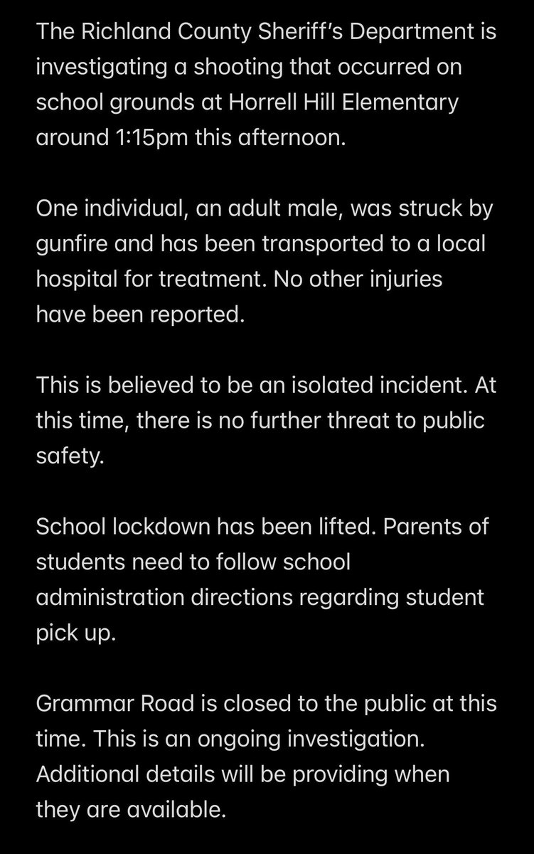 Richland County Sheriff's Dept. tweet media