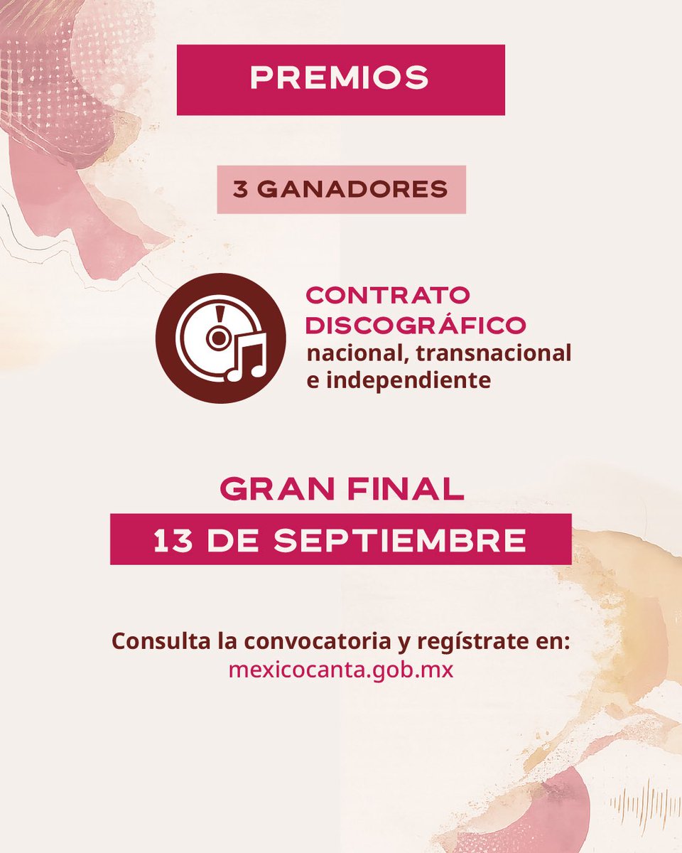 MexicoCanta_'s tweet photo. 🎶🇲🇽 ¡Ya está abierto el registro para #MéxicoCanta2026! 

Si tienes entre 18 y 29 años, este es tu momento para cantar, escribir y compartir tu historia a través de la música. ¡Participa!

🌐 Regístrate en https://t.co/wbbBzyNm5u

@ccurieldeicaza 
@cultura_mx https://t.co/HbZKIaIO4o