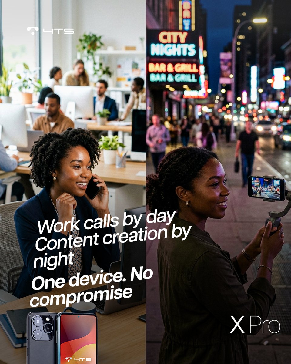 4tsMobile's tweet photo. One phone for work, content, business, entertainment &amp; everyday life. The modern hustle needs a device that can keep up. https://t.co/MmgDMTRaQ0