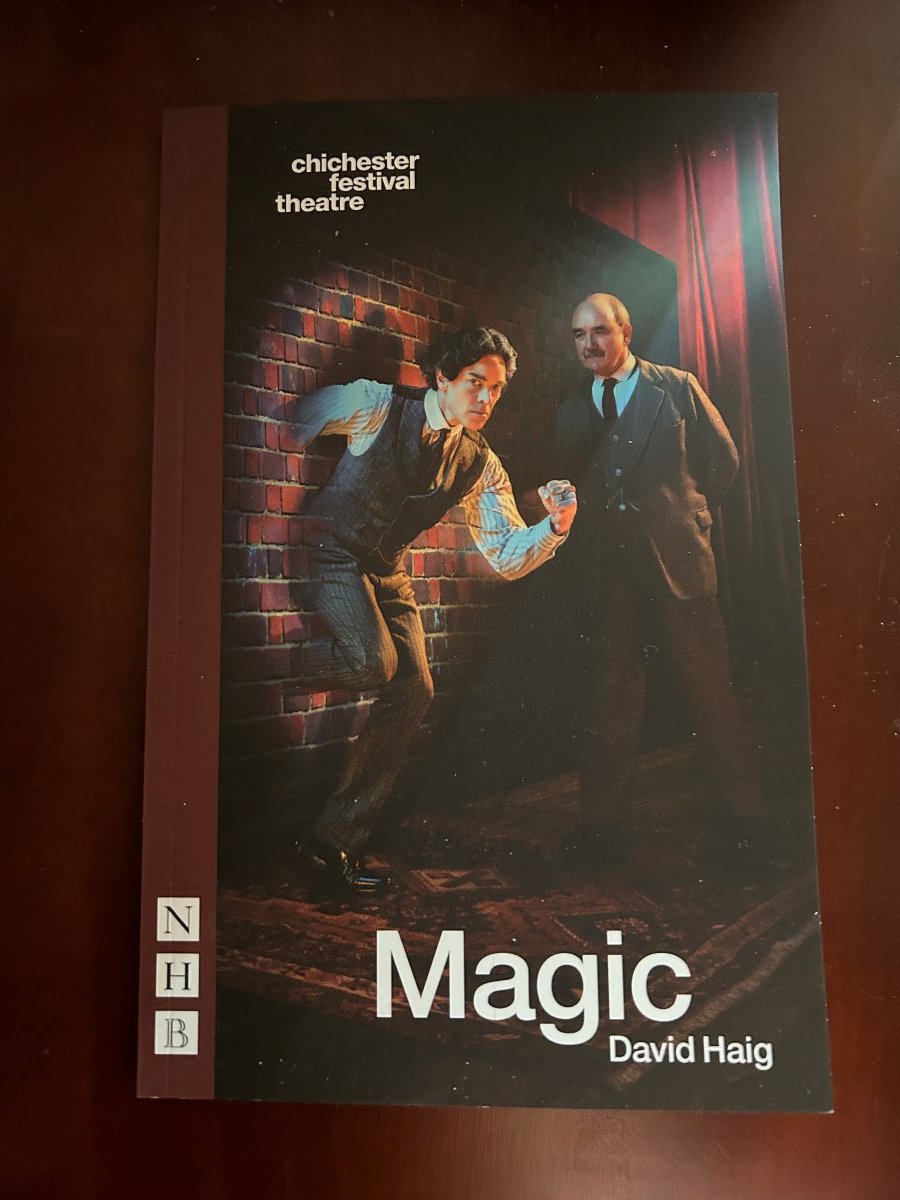 clairedra's tweet photo. I saw "Magic" on stage written by David Haig who plays Arthur Conan Doyle and Hadley Fraser as Harry Houdini, heartfelt, dramatic with live magic and stunts. https://t.co/3UstdUyyFF
