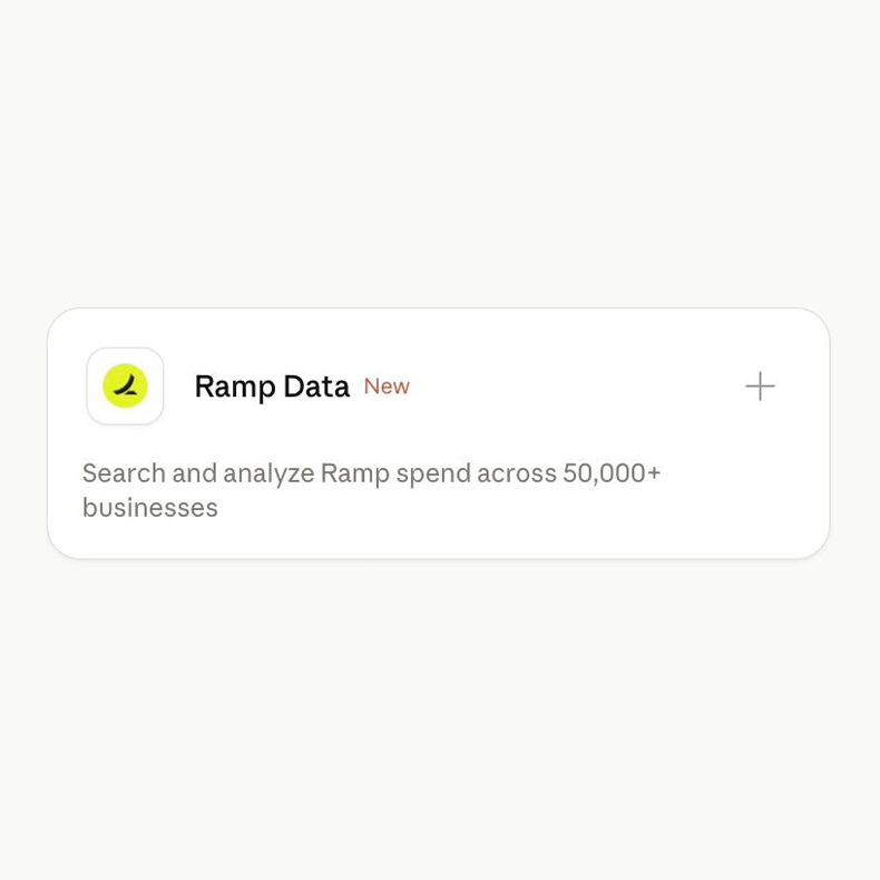 tryramp's tweet photo. Ramp Data is now LIVE in Claude, ChatGPT, Bloomberg, Perplexity, and Grok. Ask what 50,000+ businesses are paying for software or where adoption is shifting and you’ll get answers based on real spend data.

It's free, public, aggregated, and anonymized. Enjoy, data lovers. https://t.co/1hWcneOPUP