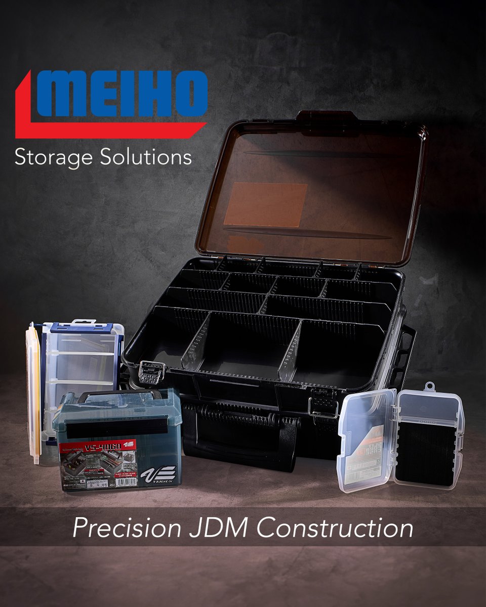TackleWarehouse's tweet photo. For decades, #Meiho has been one of Japan’s most respected tackle storage brands, known for precision construction, thoughtful compartment layouts, and long-term durability. From compact terminal cases to fully customizable modular systems designed for boat and kayak setups, Meiho products are built to protect your gear and keep everything organized. If you’re ready to refine how you store your tackle, take a closer look at this premium JDM storage lineup!
Shop Meiho 👉 https://t.co/gIIgKLQOHB
#TackleWarehouse #Meiho #JDM