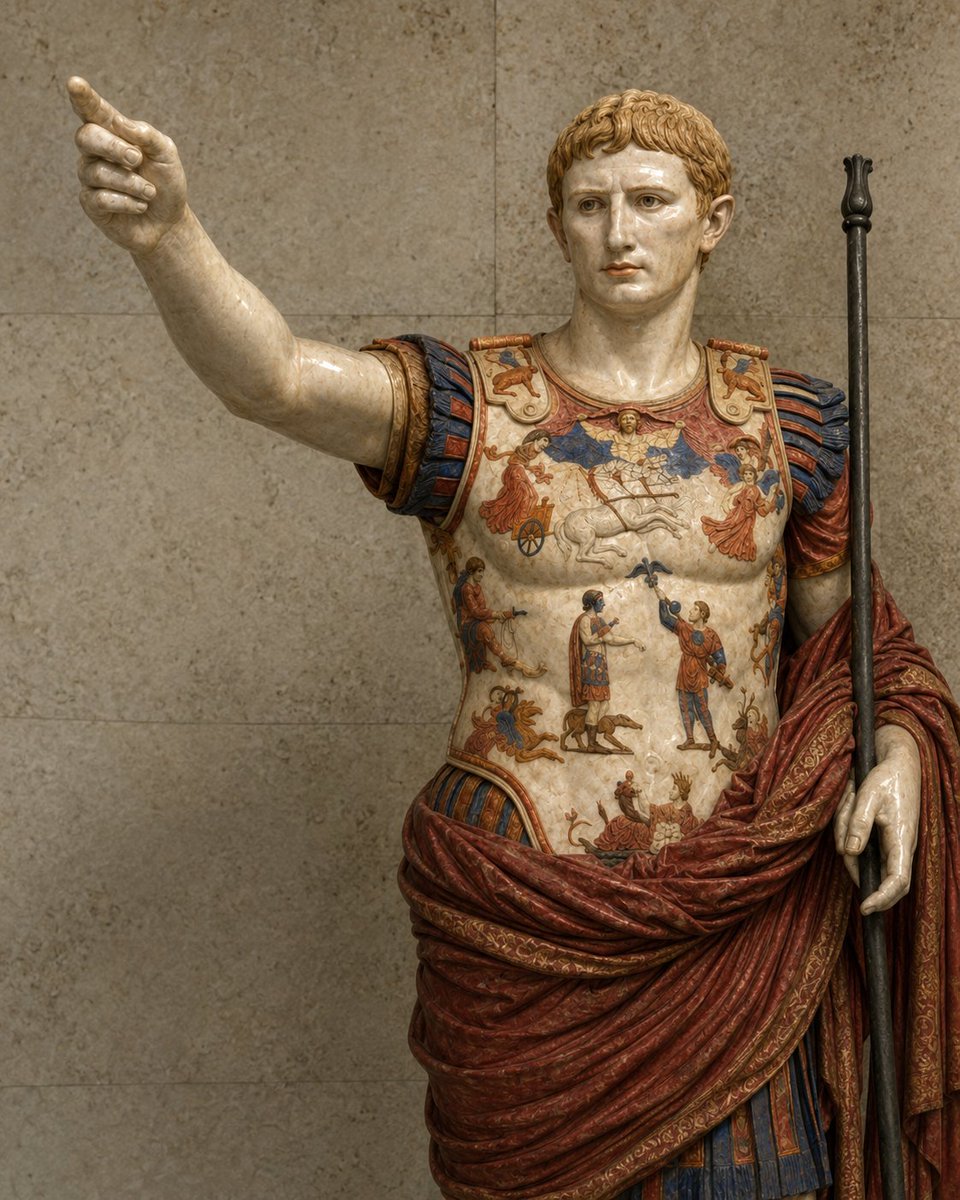 lhl's tweet photo. @MarkWal06578936 @0ddette @xunzic_beetle After a long chat referencing Pompeian frescoes, Roman mosaics, surviving literary evidence, and considering how refined in anatomy, rendering, and sculptural subtlety the statues themselves are, these generations can't be less likely than the clown-car/paint-by-numbers versions https://t.co/Uj8EXMvR9W