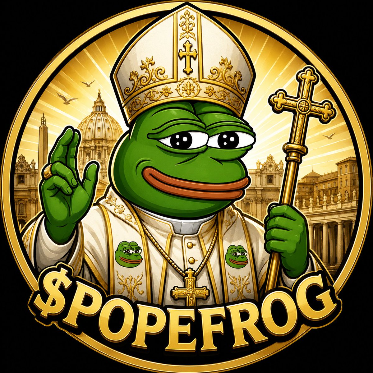 $POPEFROG tweet media