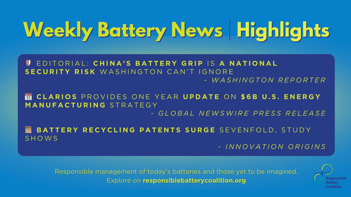 respbattery's tweet photo. We are witnessing a fundamental shift in the global battery and #nationalsecuritylandscape. Domestic scaling and rapid tech breakthroughs are the new frontlines of strategic autonomy. 📈

Full breakdown: https://t.co/VHl9aCb0OJ https://t.co/t12Ds9mJaq