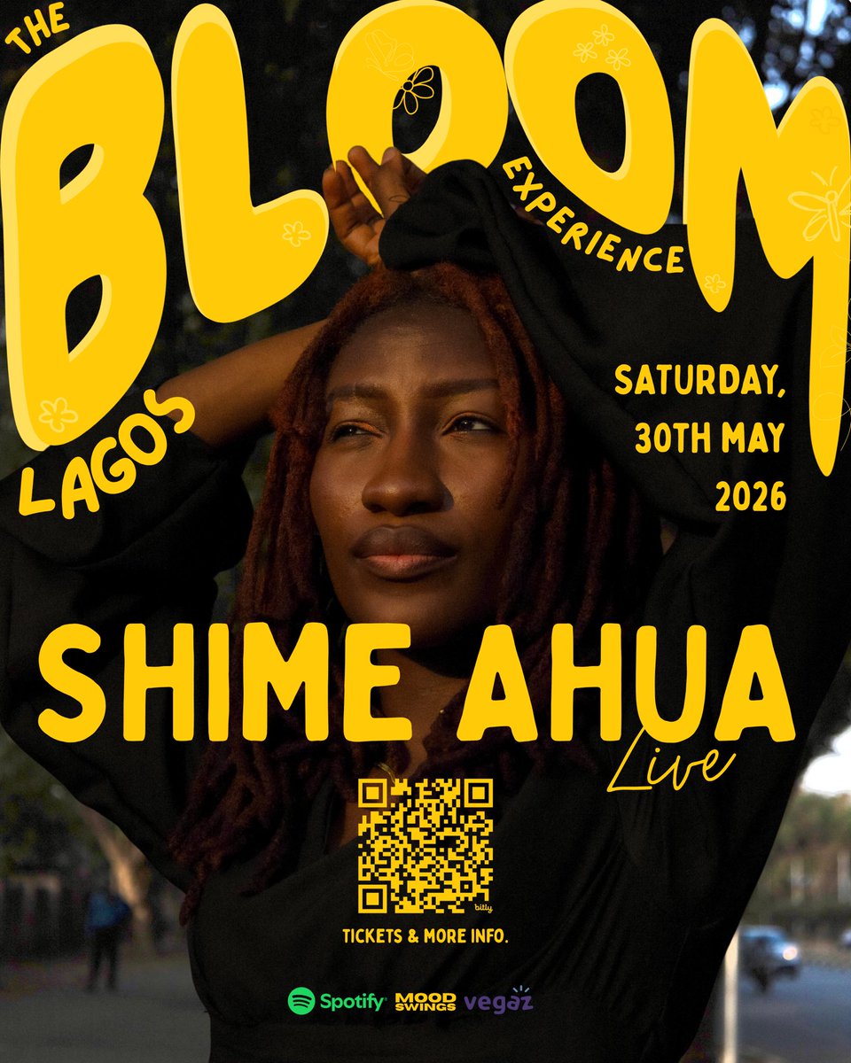 shime_ahua's tweet photo. The BLOOM Experience Live is coming to Lagos 🌸
30th of May, 2026.

This feels bold, exciting, and a little scary but I’m so grateful to share BLOOM with you again.
After Abuja, we’re doing it bigger, deeper, and more intentional.
Lagos, see you soon 🌺
#theBLOOMExperienceLive https://t.co/5LEp5DuAfl