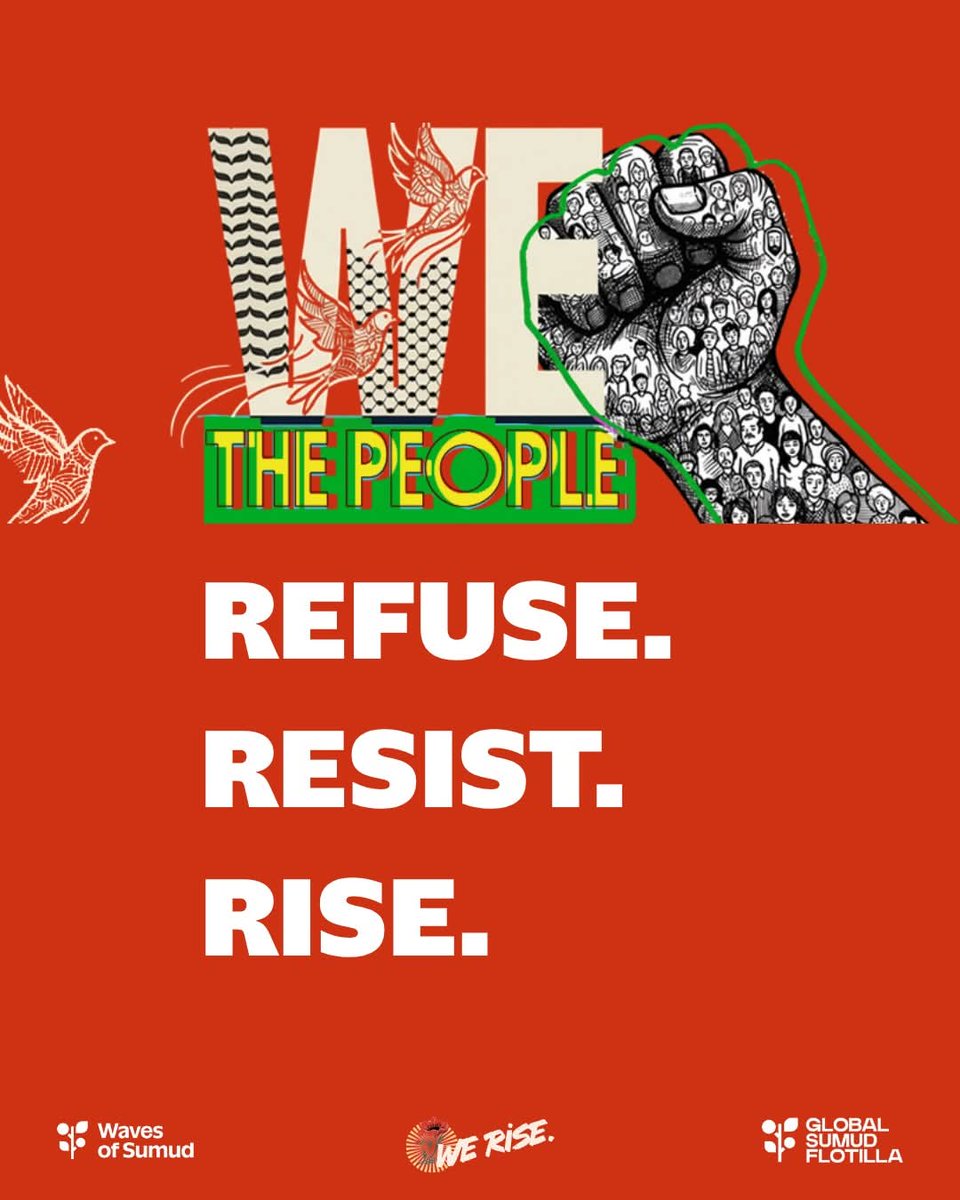 King_Math77's tweet photo. 🇵🇸 We Rise For Palestine🇵🇸 

We rise and stand together in solidarity with Palestine's struggle for liberation, justice, and freedom. 

Sign. Pledge. Show up.👇👇

#WeRise
#WeRiseForPalestine
#GlobalSumudFlotilla
#GlobalSumudFlotillaNusantara
#GlobalMovementToGaza https://t.co/xnn9Gh8Cqo