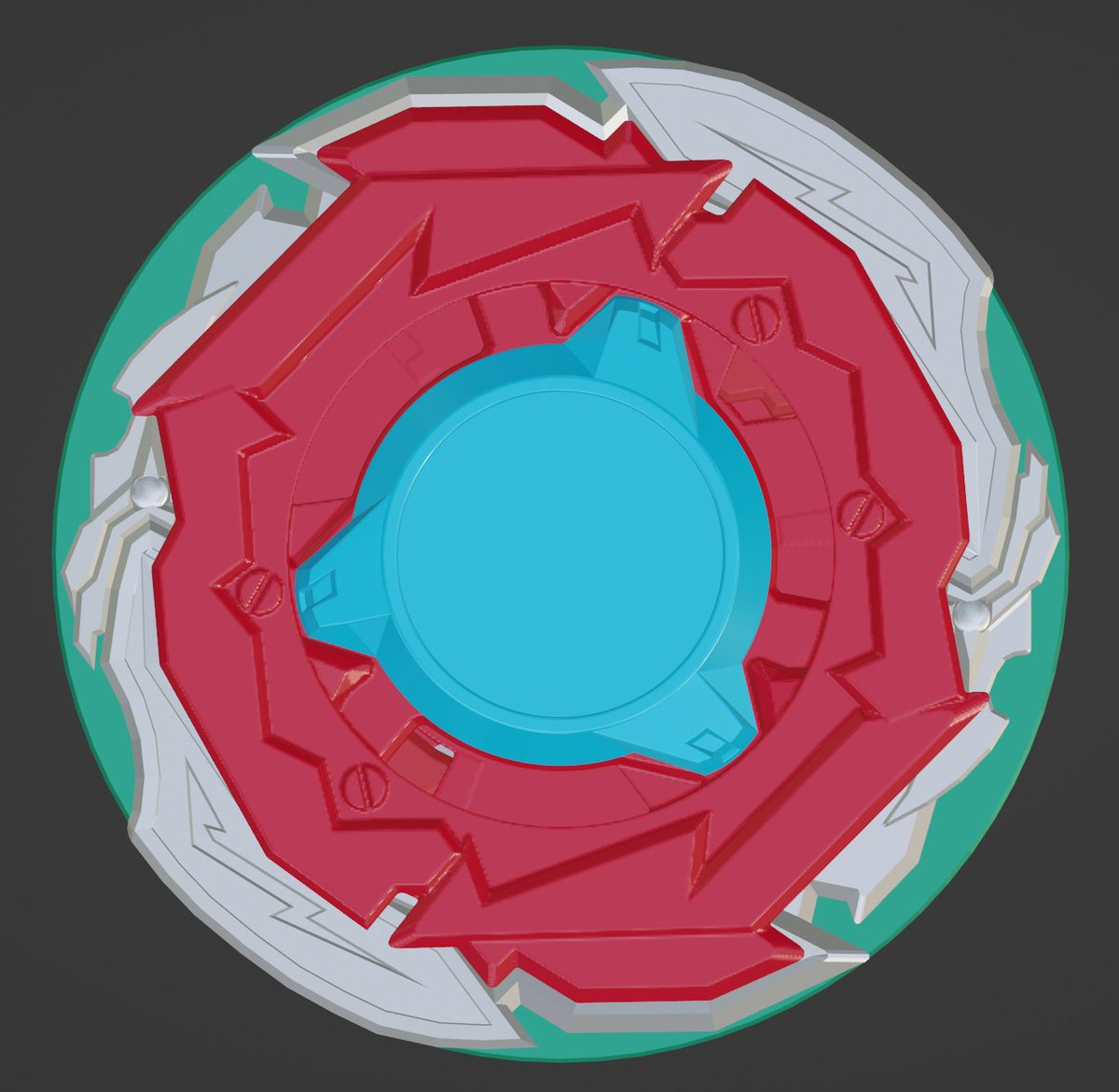 Camanchaca_beys's tweet photo. AchiliesSpiritHX 36-70 TGP
This is a CX Expand homage to Achilies from Beyblade Burst
The over blade is called Hero
The Assist blade is called Xeno, and can change from attack (blue) to defense mode (green)
The bit is called Trans Gear Point
#BEYBLADE #beybladex #3dmodeling https://t.co/EQBQZfej5K