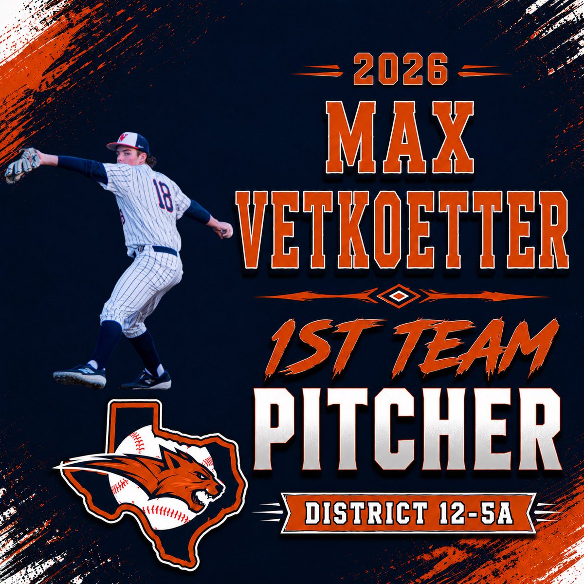 WakelandBaseba1's tweet photo. Congrats to our 12-5A All District pitcher selections. @MaxVetkoetter18 @willvetkoetter @AidanMcGilligan @C_Dunham24 https://t.co/9uw4B5rntY