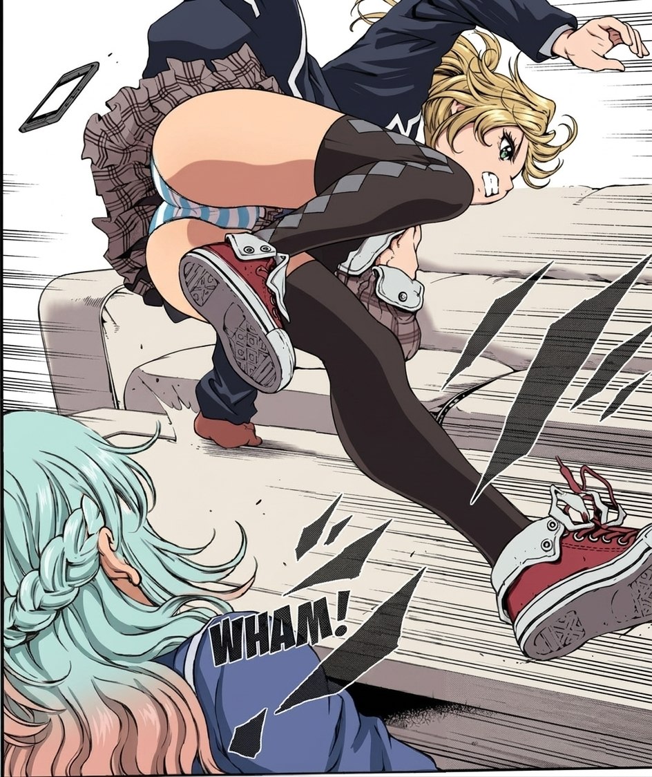 isawyourpantsu's tweet photo. Time for a shimapan post.
Just finished adding colors to Mayuko Nise from Tenkuu Shinpan(High-Rise Invasion).
#tenkuushinpan #pantyshot #upskirt https://t.co/OBOjrHMWV7