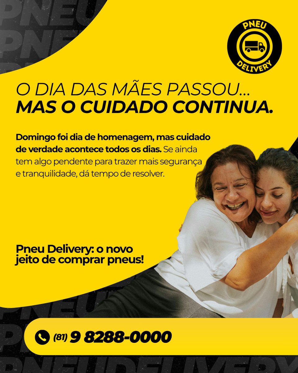 PneuDelivery's tweet photo. Domingo foi dia de homenagem. 💛
Mas cuidar de verdade vai muito além de uma data.

Está nos detalhes do dia a dia, na preocupação com segurança e nas escolhas que trazem mais tranquilidade pra quem a gente ama.

👉 WhatsApp: https://t.co/vGYFpLQ0sv https://t.co/abOdeFbVij