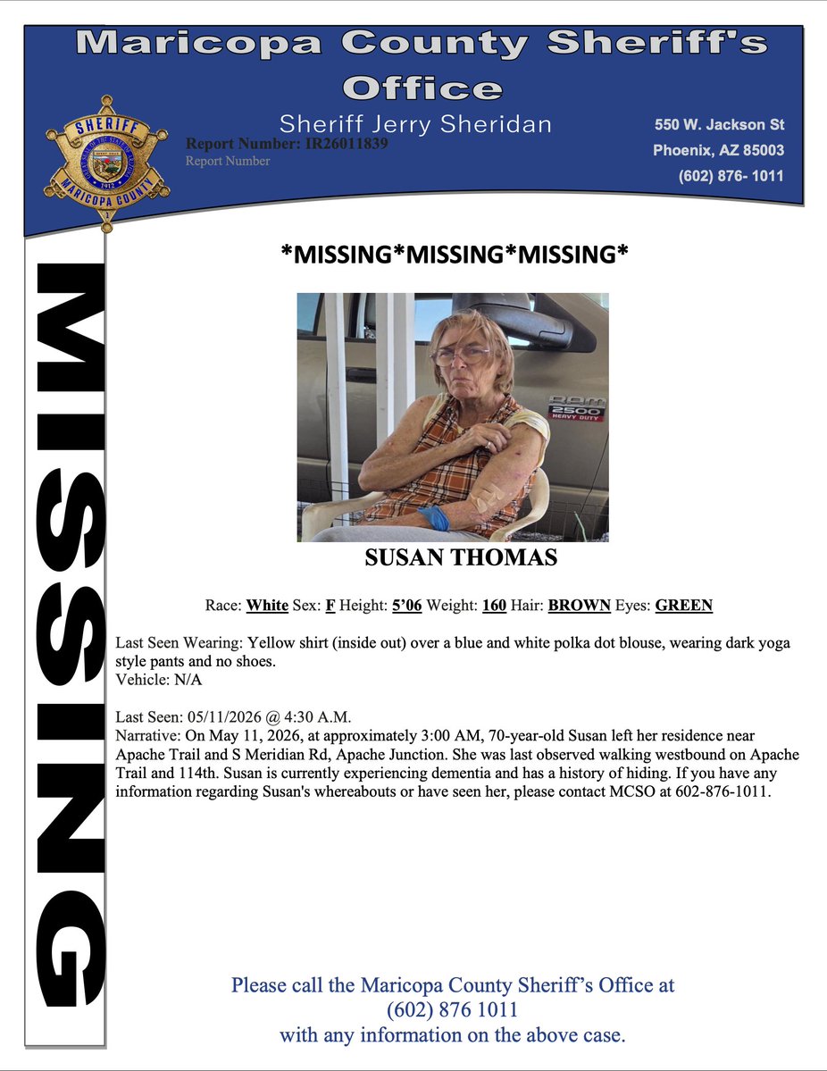 Maricopa County Sheriff's Office tweet media