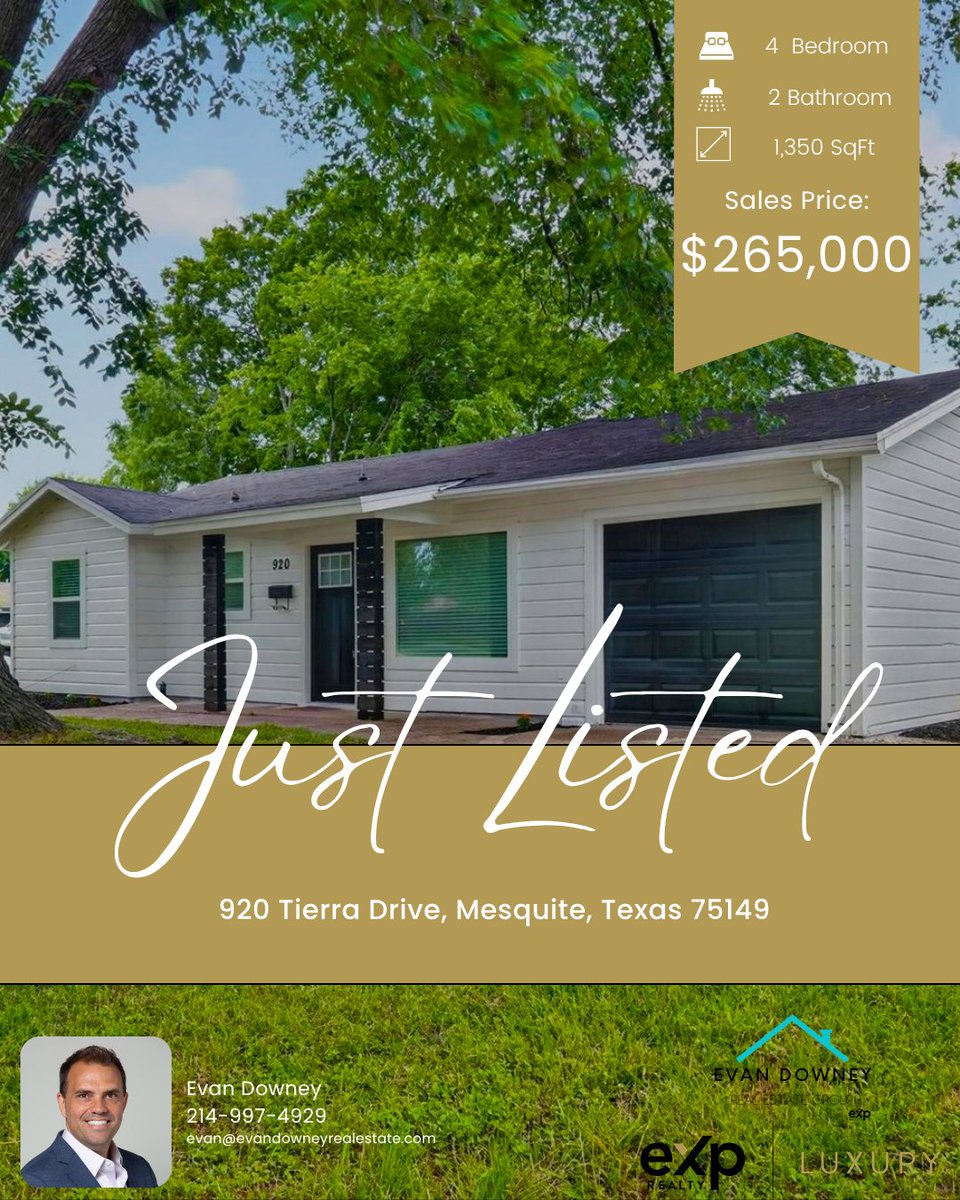 downeyrealty's tweet photo. Renovated house in Mesquite!

#EvanDowneyRealEstate #expIcon #DFWRealEstate #DFWRealtor #DallasRealEstateAgent #DallasRealtor #DallasHomeInvestement #DFWHome #BuyingAndSelling #HomeInvestment #RealEstateToday #EvanDowney https://t.co/mMQEONQjkI