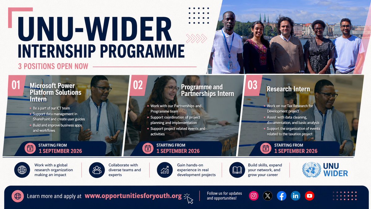 OPPORTUNITIES FOR YOUTH tweet media