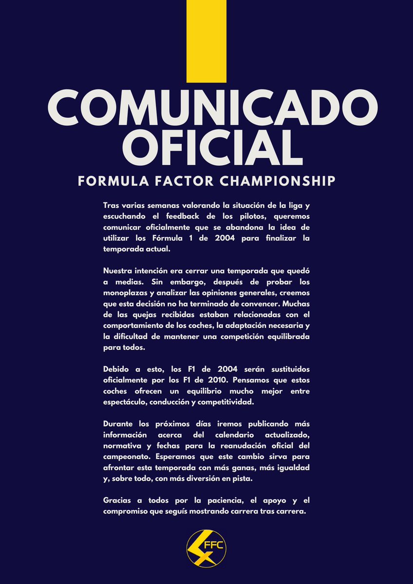 Formula Factor Championship tweet media
