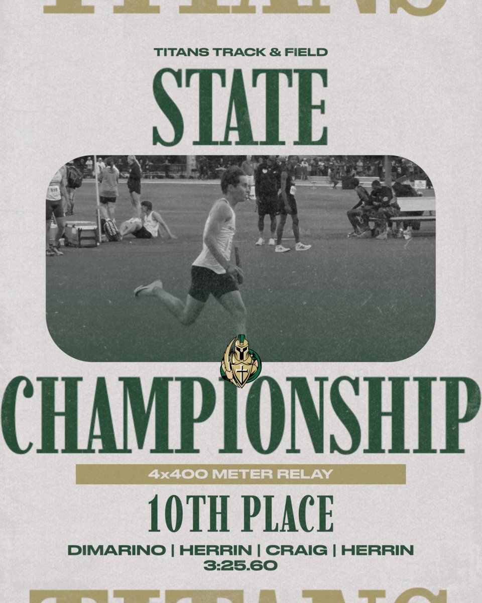 BTTitansTrack's tweet photo. The Boys 4x400 runs a season best and finishes 10th at STATE! https://t.co/32u6JHWrk3