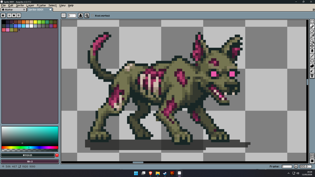 LabDESINER's tweet photo. DogZombie

Get your pixel art for just $5
#pixelart #pixelartist #gameart #indiedev #gamedev https://t.co/A3jwutsuGv