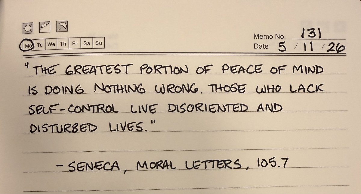 ColonelRedmond's tweet photo. Peace of mind is hard to fake.
You can outrun consequences for a while. It’s a lot harder to outrun your own conscience. https://t.co/yYwUQcX0yF
