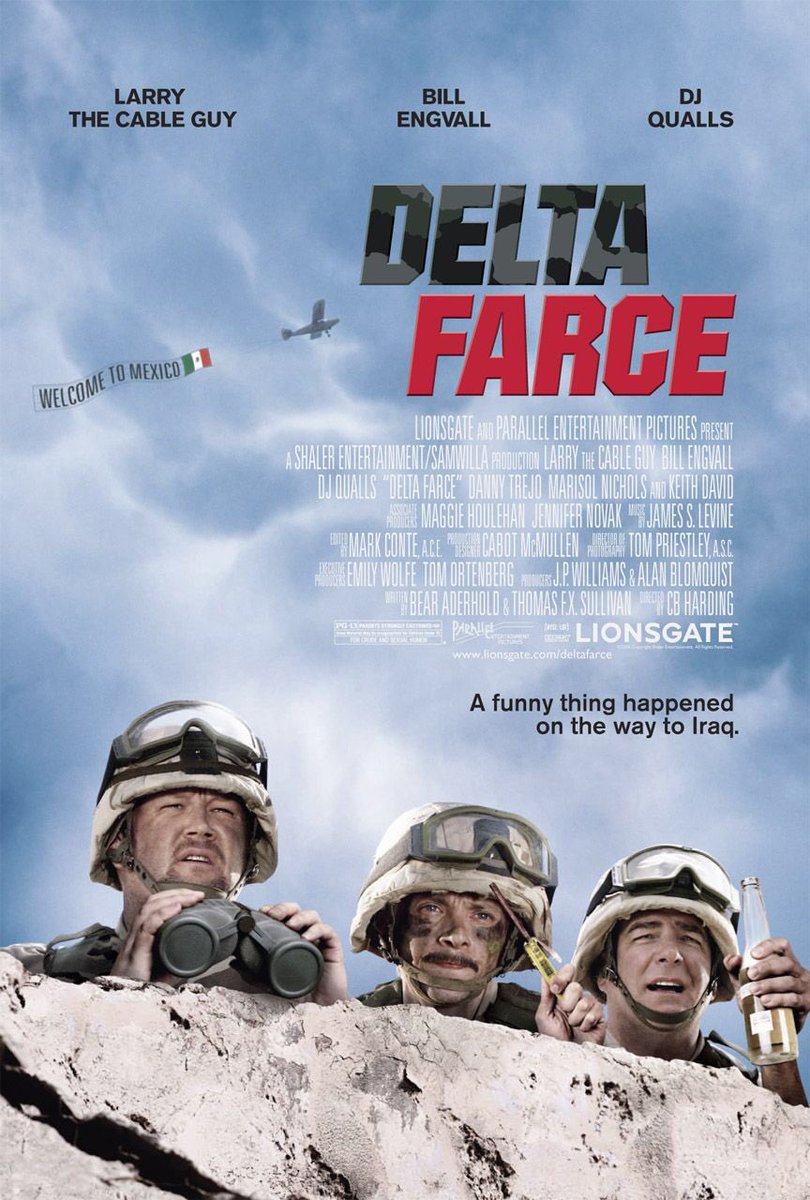 FilmNewsNos's tweet photo. 🎬MOVIE HISTORY: 19 years ago today, May 11, 2007, the movie 'Delta Farce' opened in theaters!

#LarryTheCableGuy #BillEngvall #DJQualls #KeithDavid #DannyTrejo #MarisolNichols #LisaLampanelli #JeffDunham @CBHrox https://t.co/NAmBr5dLpm