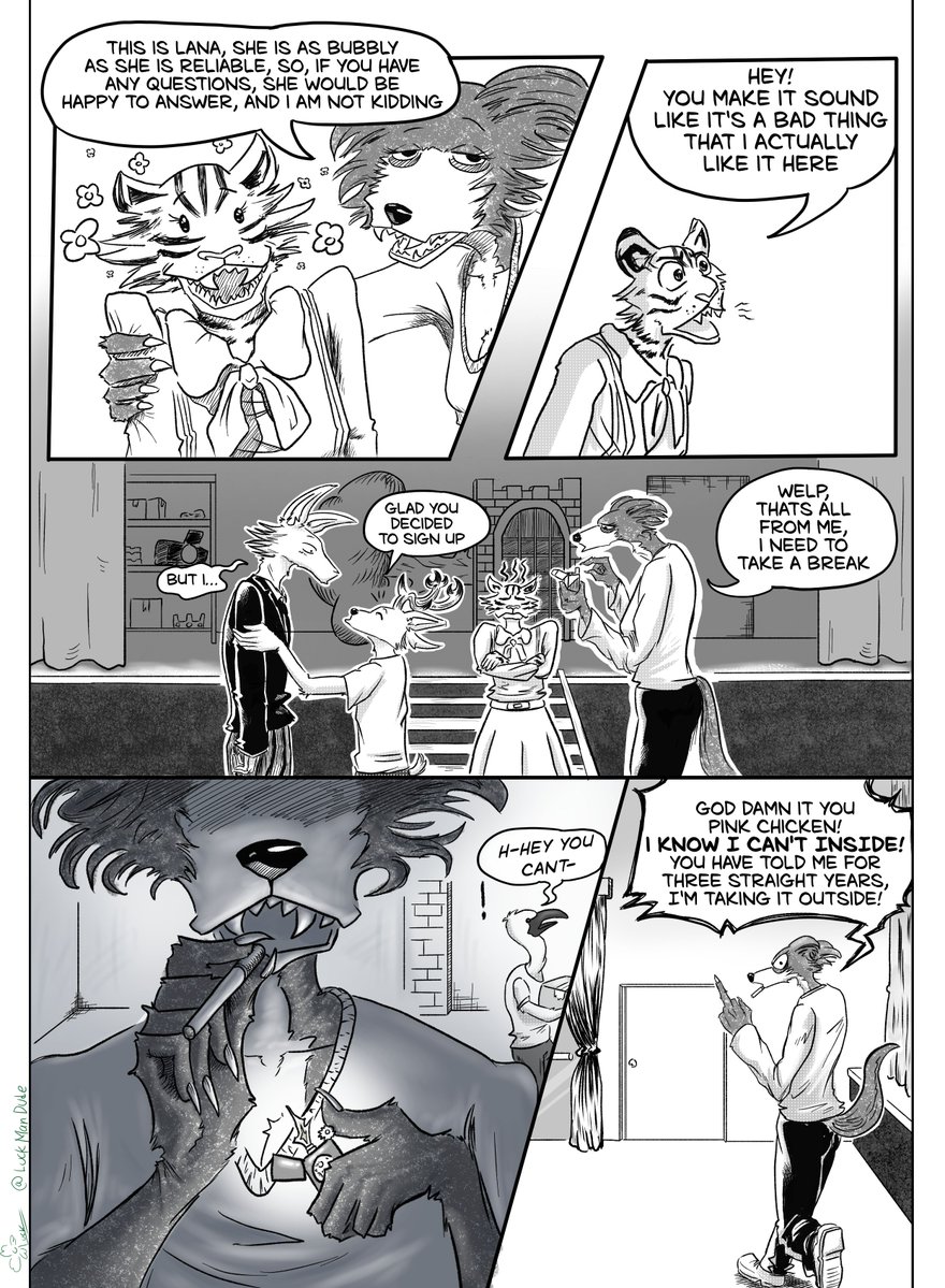 LuckManDude's tweet photo. BeastRebels Chapter 5 page 19
Lana makes her official appearance! maybe some day her brother will do so aswell…
#beastars #comic #fanart https://t.co/dApKJgesGg
