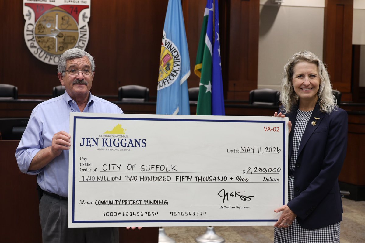 Congresswoman Jen Kiggans tweet media