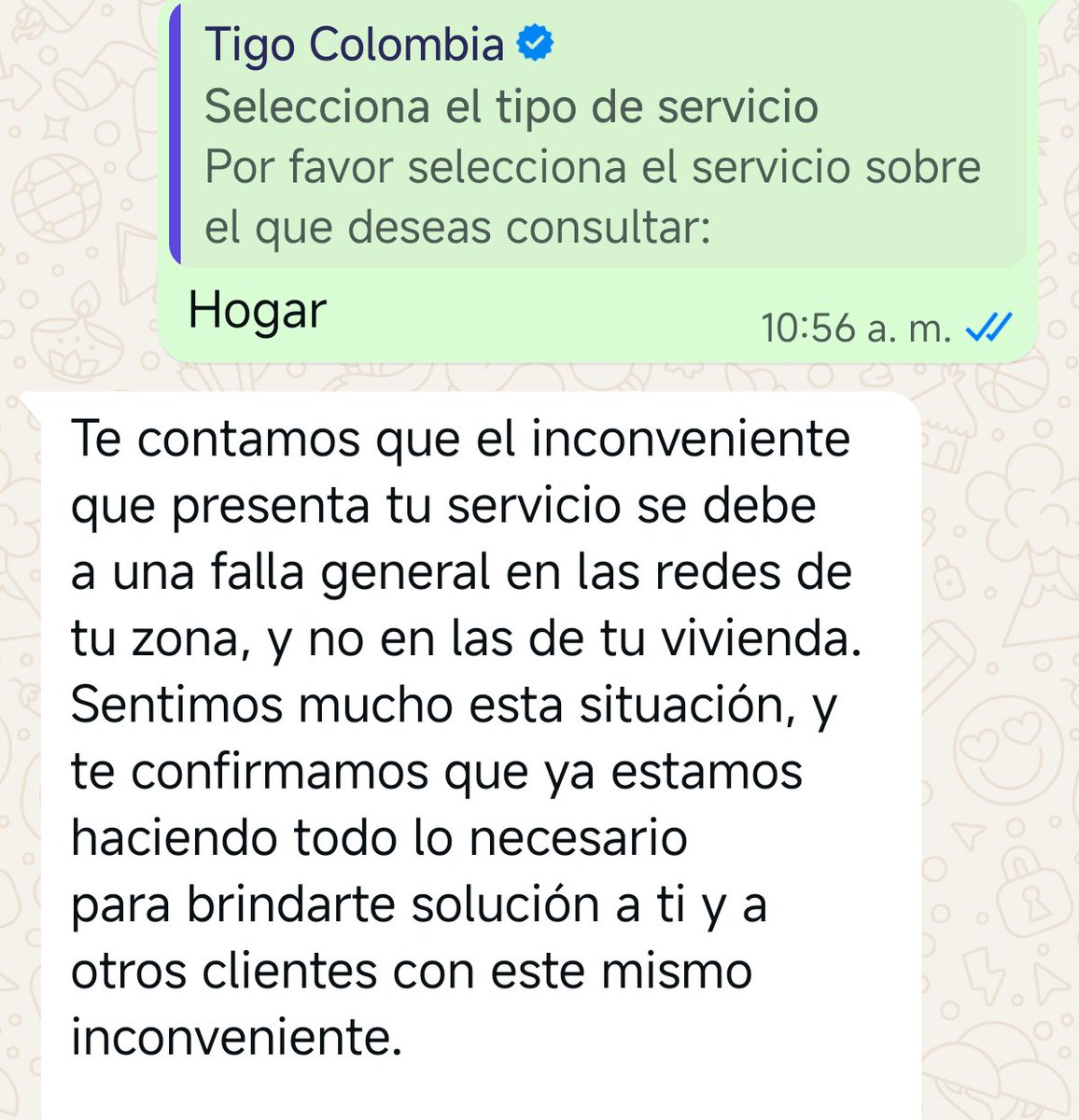 jimartinezd's tweet photo. @Tigo_Colombia @sicsuper En su desgracia de líneas ya no se puede comunicar con un humano, lo mandan al chat de WhatsApp para que una máquina le responda de que siga esperando, y mientras tanto todo el trabajo esperando y mis clientes también, no jueguen con el tiempo de los usuarios. https://t.co/IPm5SpRgOk