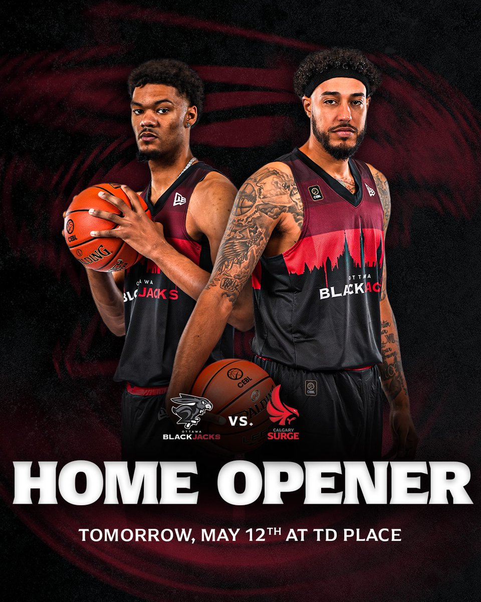 ott_blackjacks's tweet photo. Tomorrow, we’re back on home court — with a new season, a packed house, and a city behind us.

Don’t miss opening night. Grab your tickets now: https://t.co/eSJfeO679G 

#BlackJacksEverywhere | #CEBL https://t.co/62cWfhLHh0