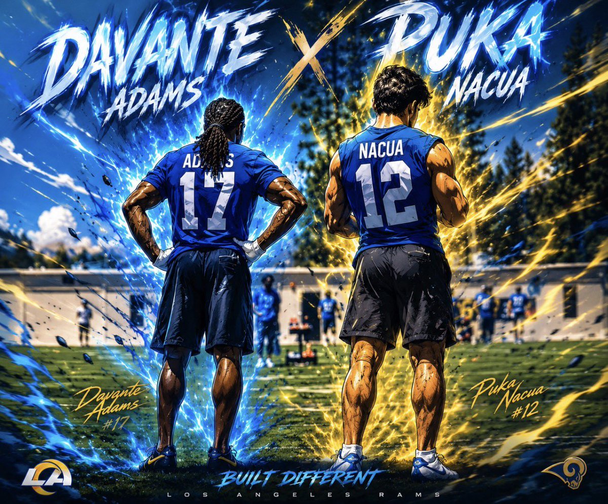 RamsTapes's tweet photo. Name a better WR duo in the NFL… I’ll wait… 😴 https://t.co/1N1iycoxKU