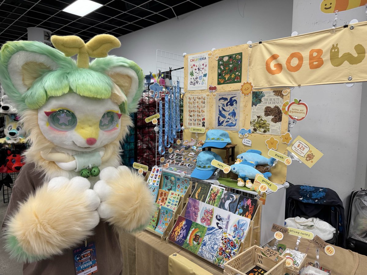 gobwormshop's tweet photo. had such a fun and amazing time at furry weekend atlanta! thank you who everyone who stopped by, and to all the organizers and volunteers who made it possible! #fwa2026 https://t.co/q8ymHrHb9n