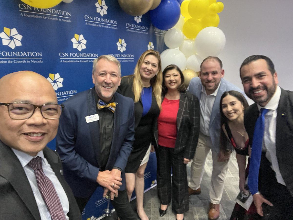 sunman168's tweet photo. Attended the CSN Gala last week. It was a night of celebration and inspiration. It is about the progress made and highlighting the transformative role CSN plays in Southern NV. Congratulations to Dr Klippenstein and the whole team. Honored to represent Governor @JosephMLombardo https://t.co/Eap9Mz5Xw6