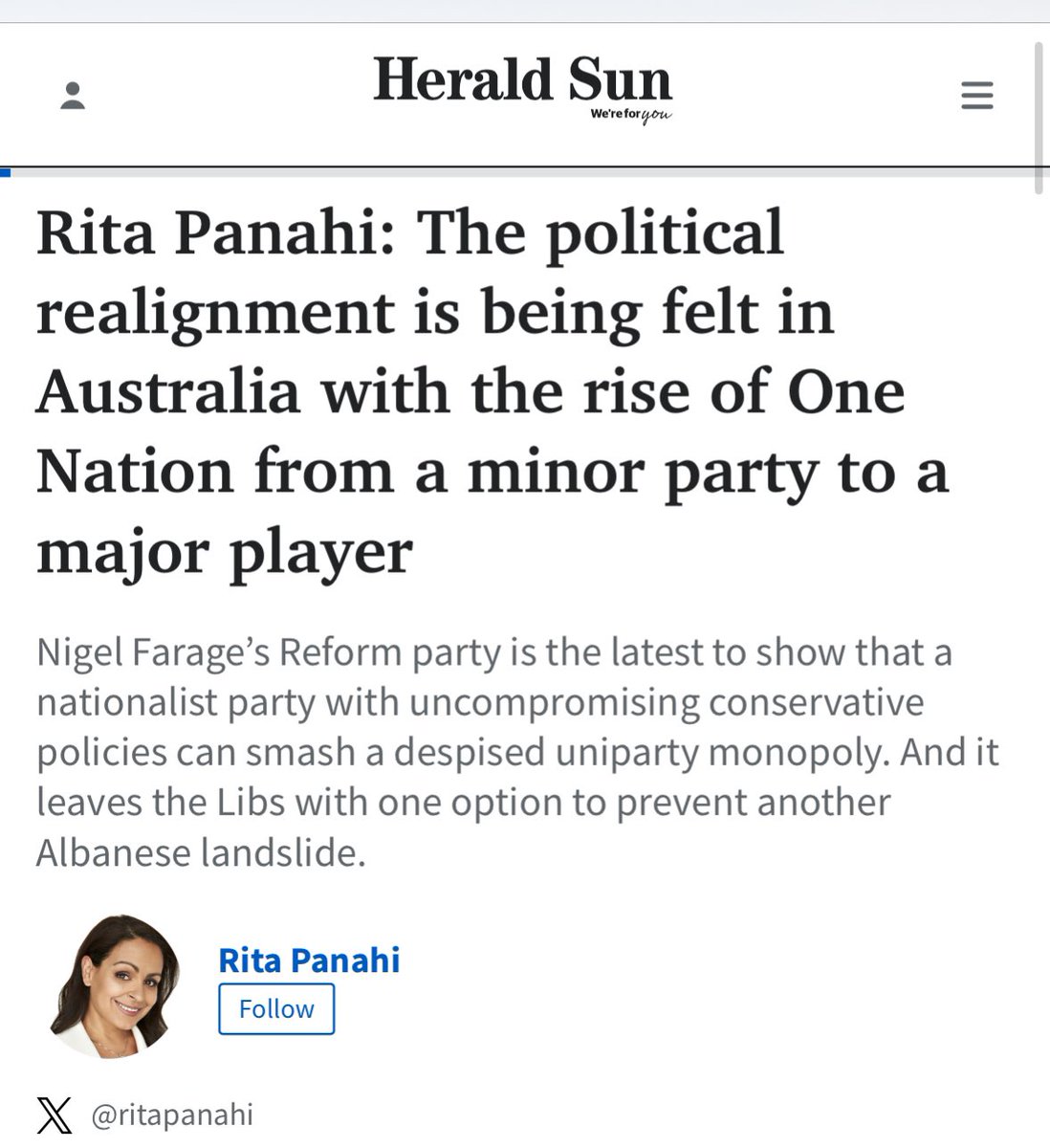 RitaPanahi's tweet photo. Farage has shown that a nationalist party with uncompromising conservative policies can win votes from both the Tories and Labour...
https://t.co/BLnR76nRrX https://t.co/TKRgasY9kJ