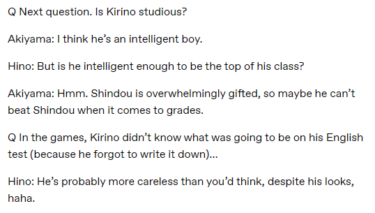 Lud0gami_'s tweet photo. Y todo es aun mas gracioso cuando recordas que Kirino si es un poco despistado. https://t.co/5HpLc3qM9c