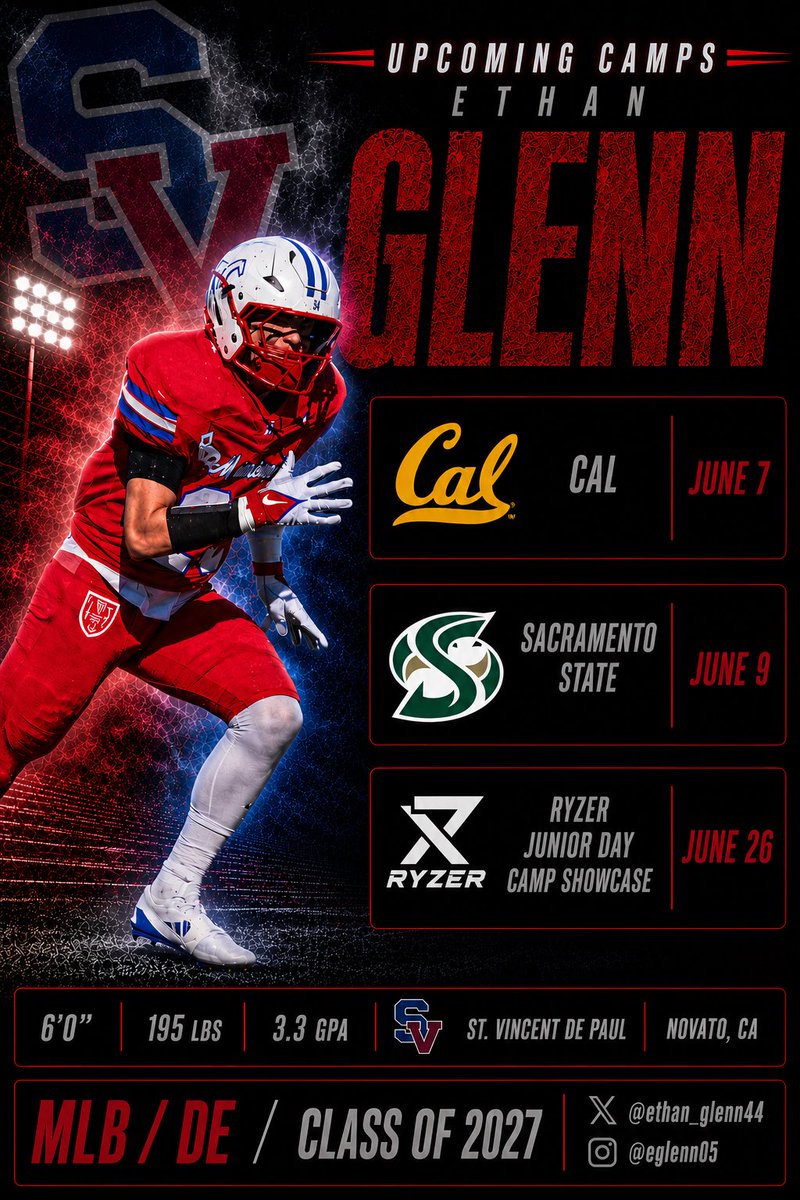 ethan_glenn44's tweet photo. Excited to compete this summer!
@ttherzog @PGregorian @GregBiggins @BrandonHuffman @FBCoachRivas @CoachLanceo @NCSACoachGroce https://t.co/Uy4UFA1b85