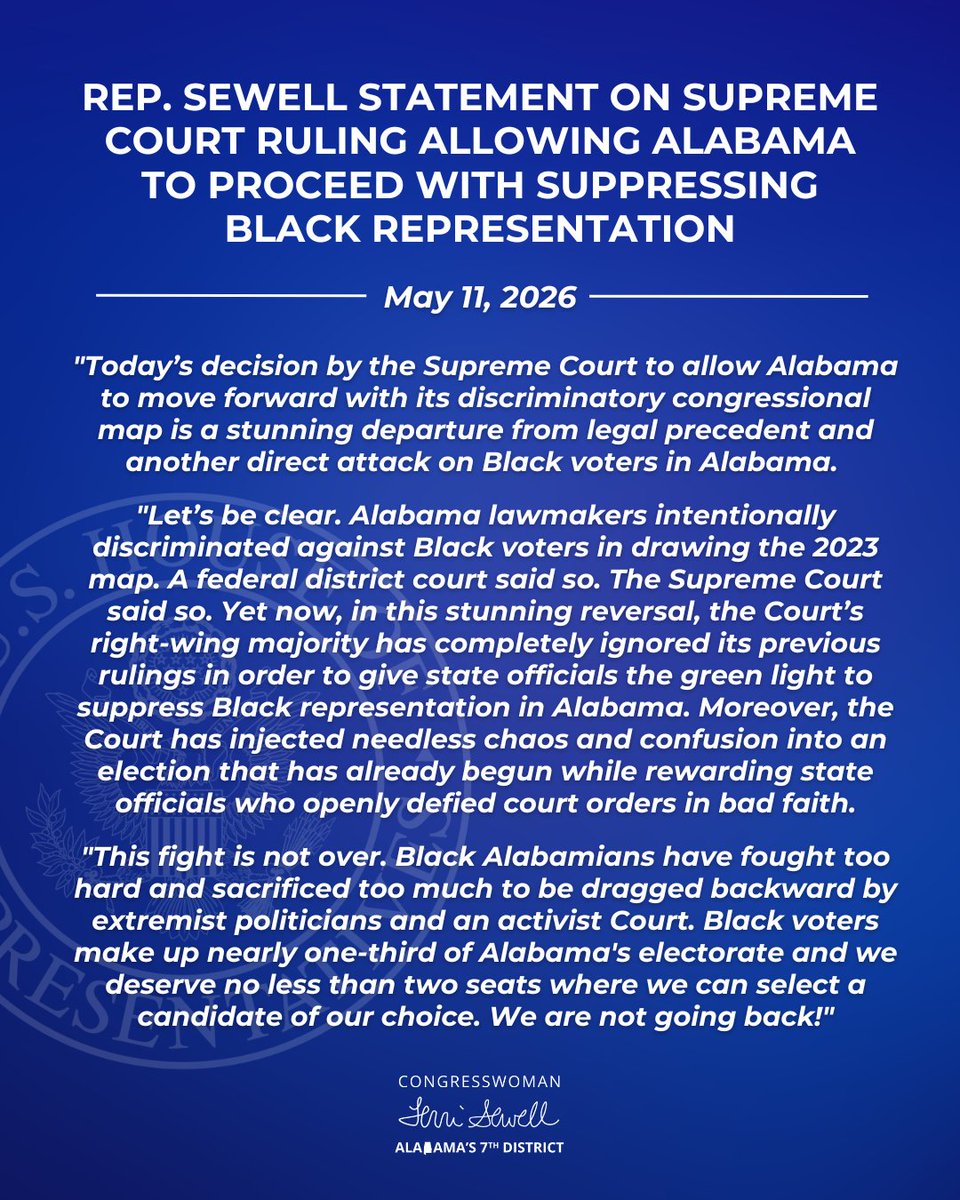 Rep. Terri A. Sewell tweet media