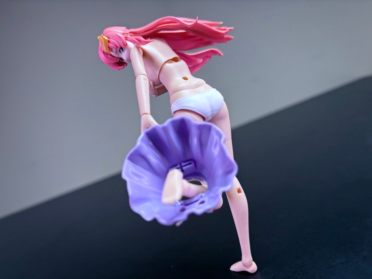 This pose is surprisingly hard to pull off. The balancing is very