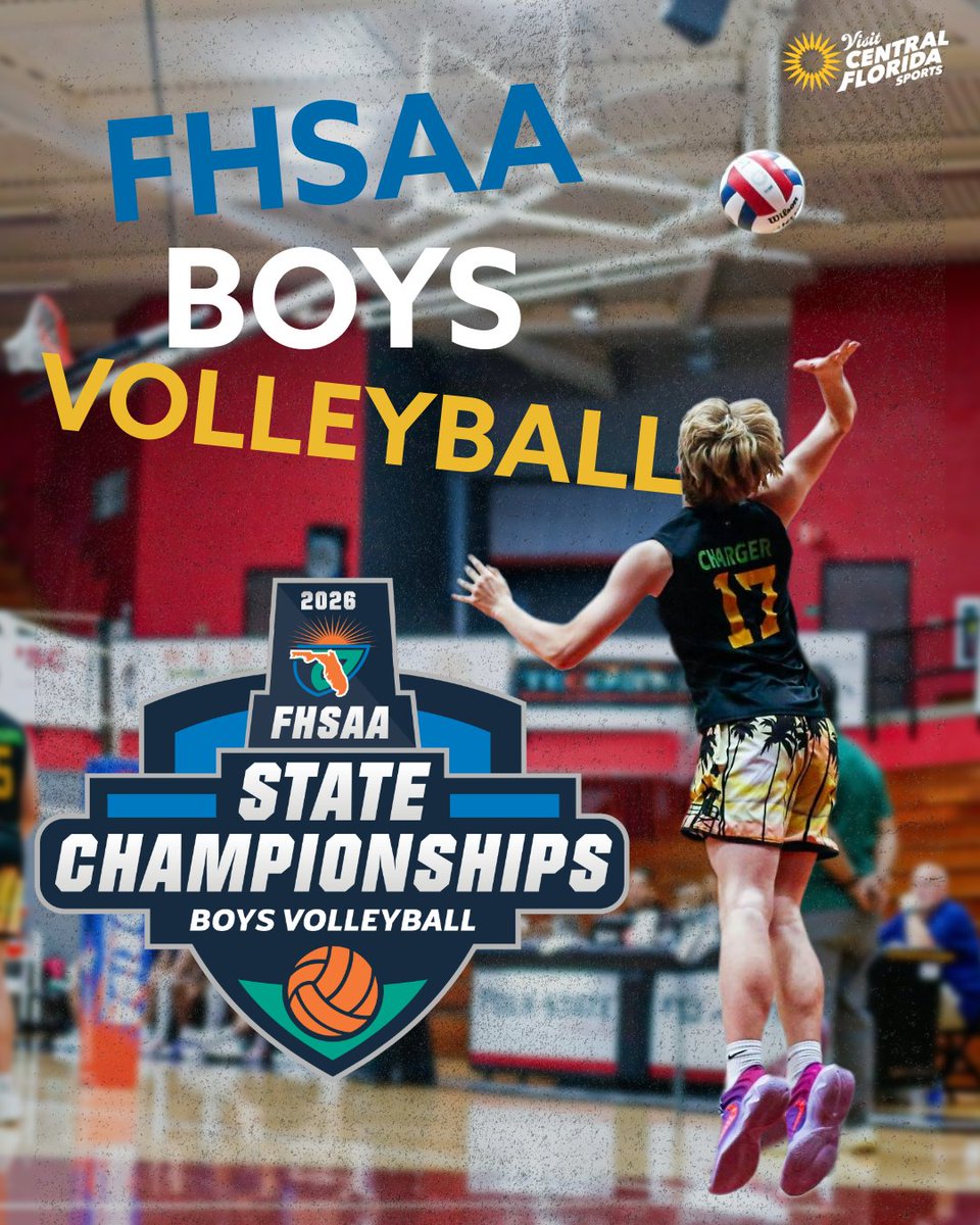 VCFSports's tweet photo. 🏐 Sunshine, state titles, and nonstop action, the road to championship glory leads to Central Florida! ☀️🔥
Join us May 14–16 at Polk State College in Winter Haven for the 2026 FHSAA Boys Volleyball Finals!
📍 Polk State College | Winter Haven, FL
📅 May 14–16, 2026
@FHSAA https://t.co/2Dack0IT7a