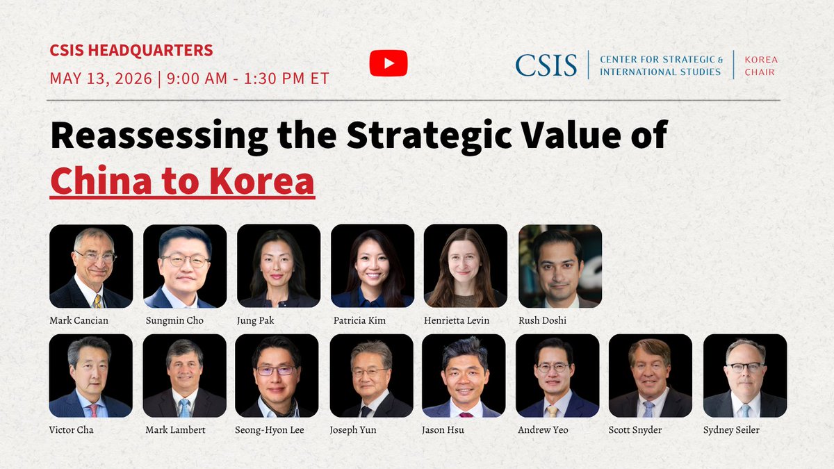 CSIS Korea Chair tweet media
