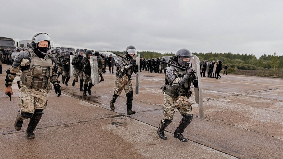 Omon Riot Unit π§πΎπ·πΊ Today's riot control training of 2nd Separate Rifle Battalion of ...