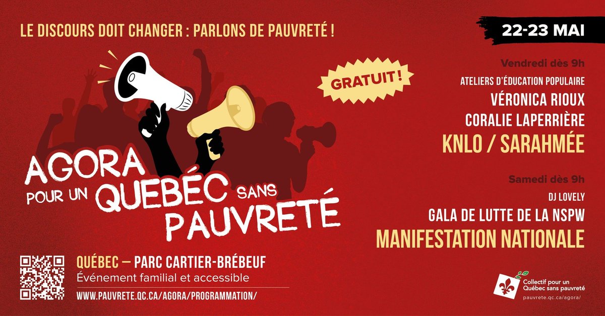 le_cnc's tweet photo. Le 22 mai prochain, à Québec, à l'occasion de l'Agora organisée par le Collectif pour un Québec sans pauvreté, le CNC présentera un atelier sur les enjeux principaux par rapport à l'assurance-emploi! 

👉 Pour en savoir plus: https://t.co/rrXurCkmbM

#polqc #polcan https://t.co/y2WI3k7Y3A