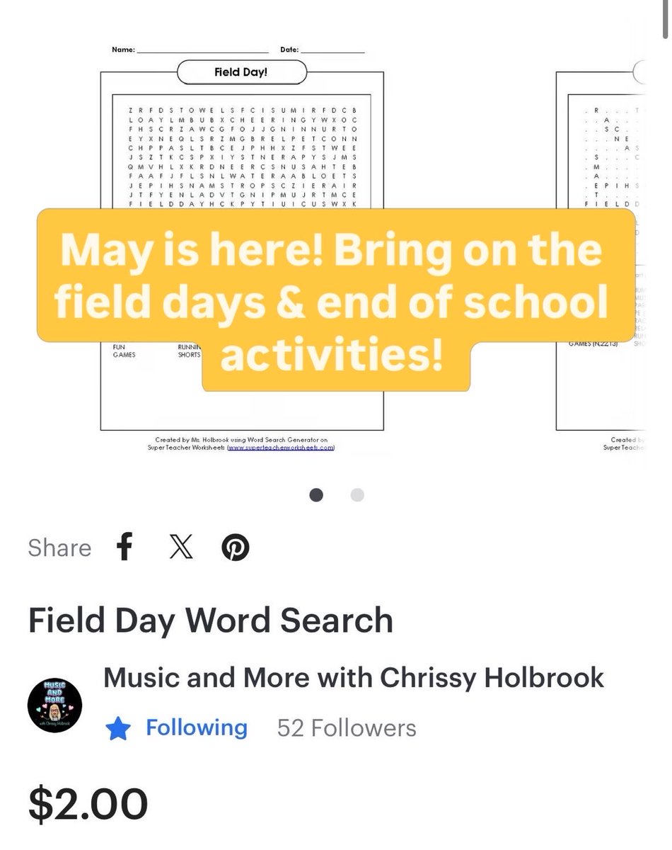 MusicWithCHol's tweet photo. https://t.co/QH9hWPSTdt #teachers
#teachersofinstagram
#teachersfollowteachers
#teacherspayteachers
#teacherstuff
#teachershare
#musicteacher 
#classroom 
#teachingresources #musicteachers 
#wordsearch #wordsearchpuzzle
#readingteachers
#languagearts 
#musicteachersofinstagram https://t.co/LJ76IH7AEC