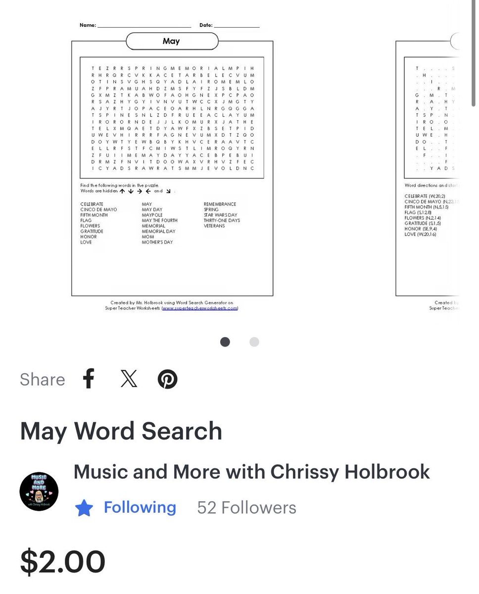 MusicWithCHol's tweet photo. https://t.co/QH9hWPSTdt #teachers
#teachersofinstagram
#teachersfollowteachers
#teacherspayteachers
#teacherstuff
#teachershare
#musicteacher 
#classroom 
#teachingresources #musicteachers 
#wordsearch #wordsearchpuzzle
#readingteachers
#languagearts 
#musicteachersofinstagram https://t.co/LJ76IH7AEC