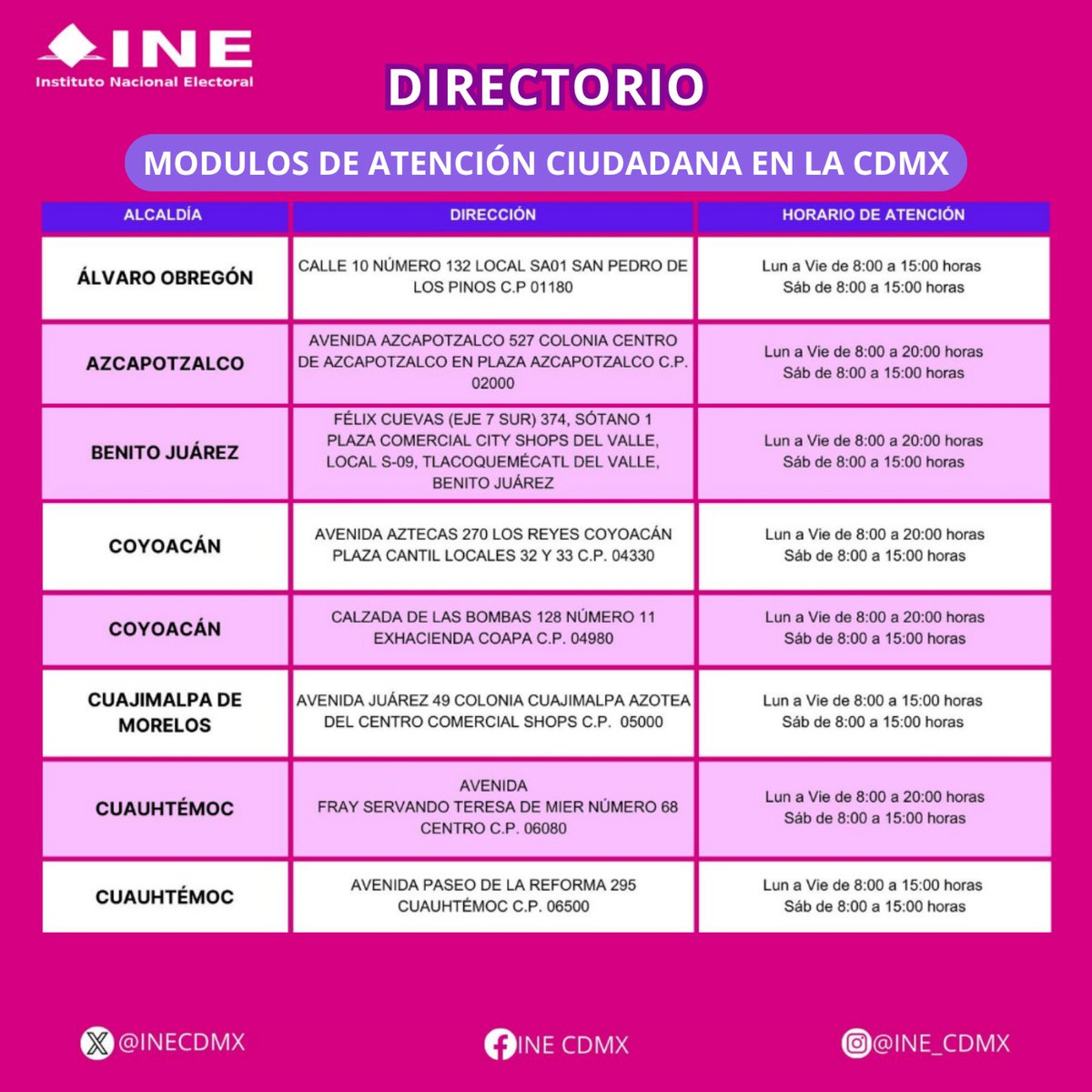INE CDMX tweet media