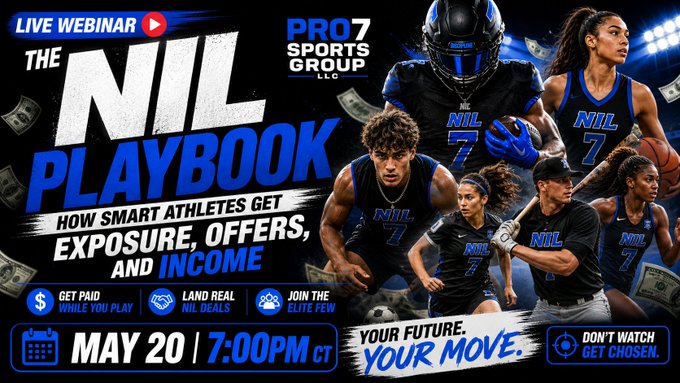 jakem2's tweet photo. 📷 NIL WEBINAR SOCIAL MEDIA PROMOTION PLAN📷  

 EVENT: The NIL Playbook:  How Smart Athletes Are Building Exposure, Offers, and Income   

DATE: May 20th    

TIME: 7PM CST / 8PM EST   

REGISTRATION LINK: https://t.co/gzIBs5irpJ https://t.co/aGLrUJPnUJ