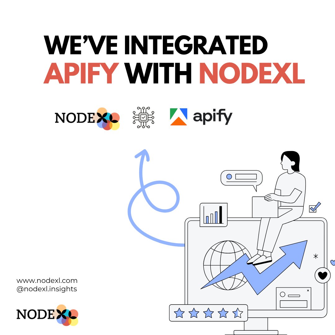 nodexl's tweet photo. Getting social media data just got easier

NodeXL now integrates with Apify
→ Import X data in minutes
→ No API headaches
→ No coding required

More platforms coming next

#SocialMediaAnalytics #DataDriven #MarketingTools #Analytics #NodeXL https://t.co/52UEgdz8Vg