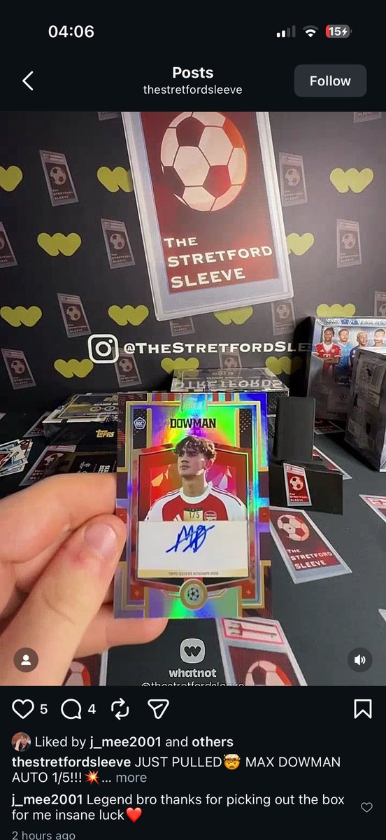 Naic__96's tweet photo. @SoccerCardsHQ Pulled this on whatnot the other day, any information or any idea what it might be worth ? https://t.co/K5jselYpTX