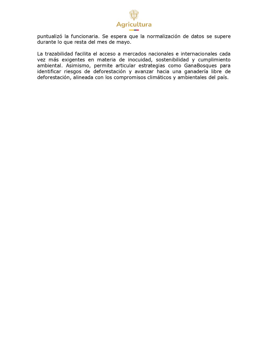 Min. de Agricultura tweet media